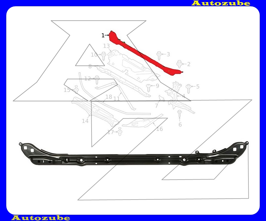 Zárhíd hátsó rész Zárhíd hátsó rész