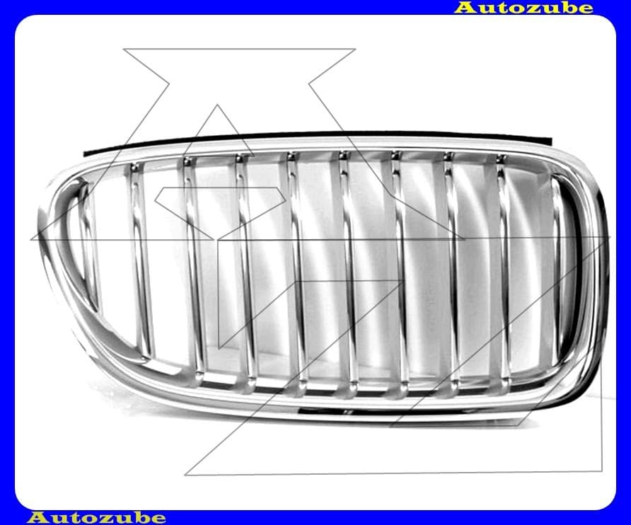 Hűtődíszrács jobb, krómkerettel, króm/titánium bordákkal Hűtődíszrács jobb, krómkerettel, króm/titánium bordákkal