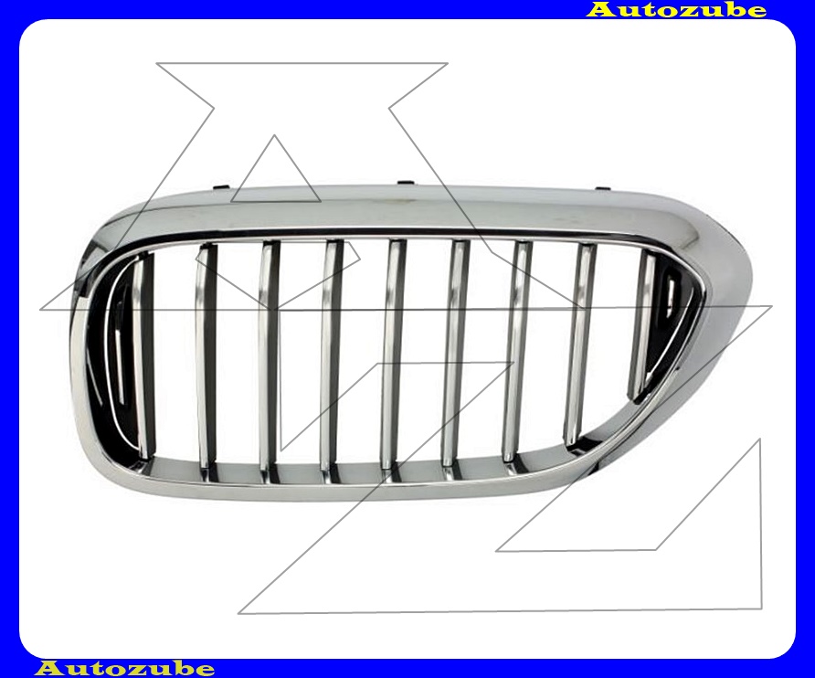 Hűtődíszrács bal, krómkerettel, króm/fekete bordákkal Hűtődíszrács bal, krómkerettel, króm/fekete bordákkal