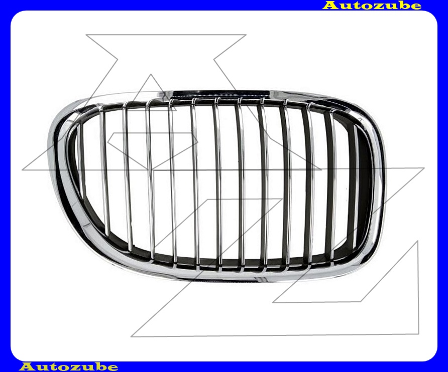 Hűtődíszrács jobb, krómkerettel, króm bordákkal Hűtődíszrács jobb, krómkerettel, króm bordákkal