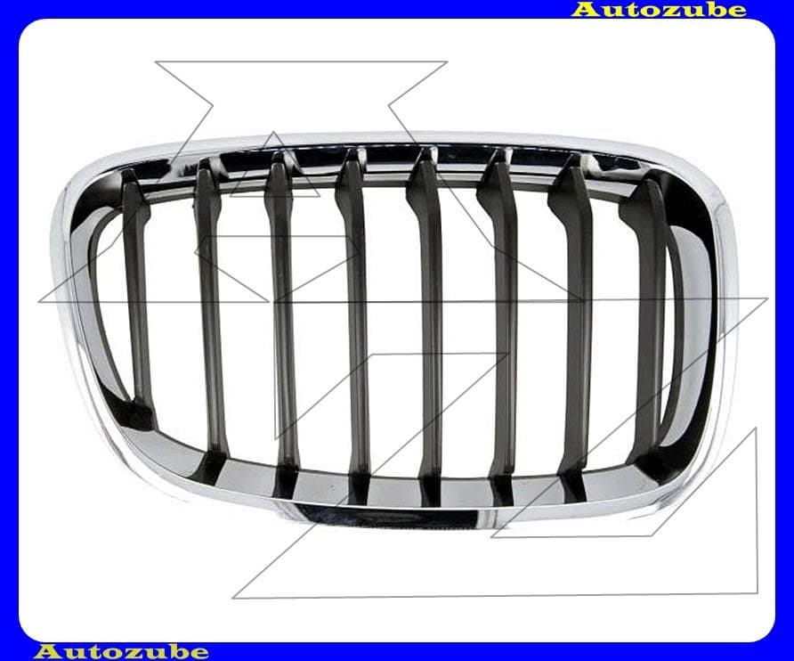 Hűtődíszrács jobb, krómkerettel, fekete bordákkal Hűtődíszrács jobb, krómkerettel, fekete bordákkal