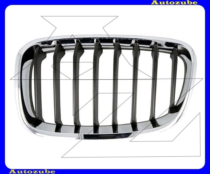 Hűtődíszrács bal, krómkerettel, fekete bordákkal Hűtődíszrács bal, krómkerettel, fekete bordákkal