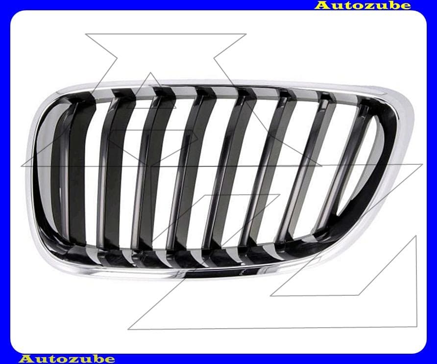 Hűtődíszrács bal, krómkerettel, fekete bordákkal Hűtődíszrács bal, krómkerettel, fekete bordákkal