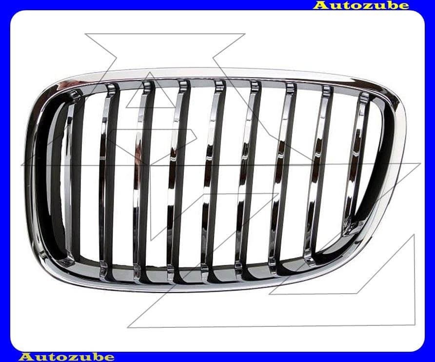 Hűtődíszrács bal, krómkerettel, króm bordákkal Hűtődíszrács bal, krómkerettel, króm bordákkal