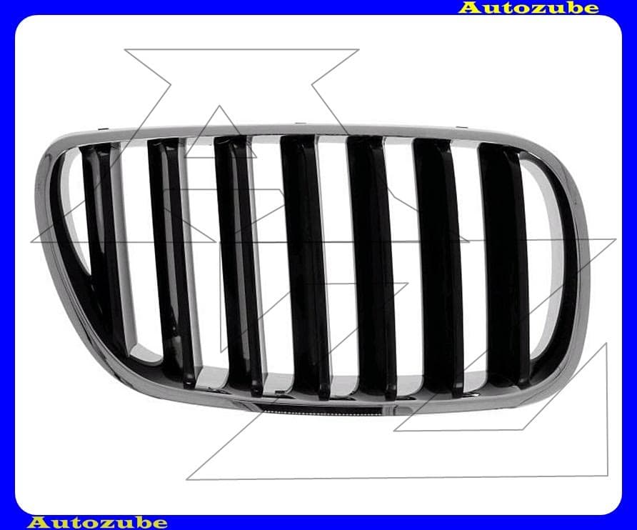 Hűtődíszrács jobb, krómkerettel, fekete bordákkal Hűtődíszrács jobb, krómkerettel, fekete bordákkal