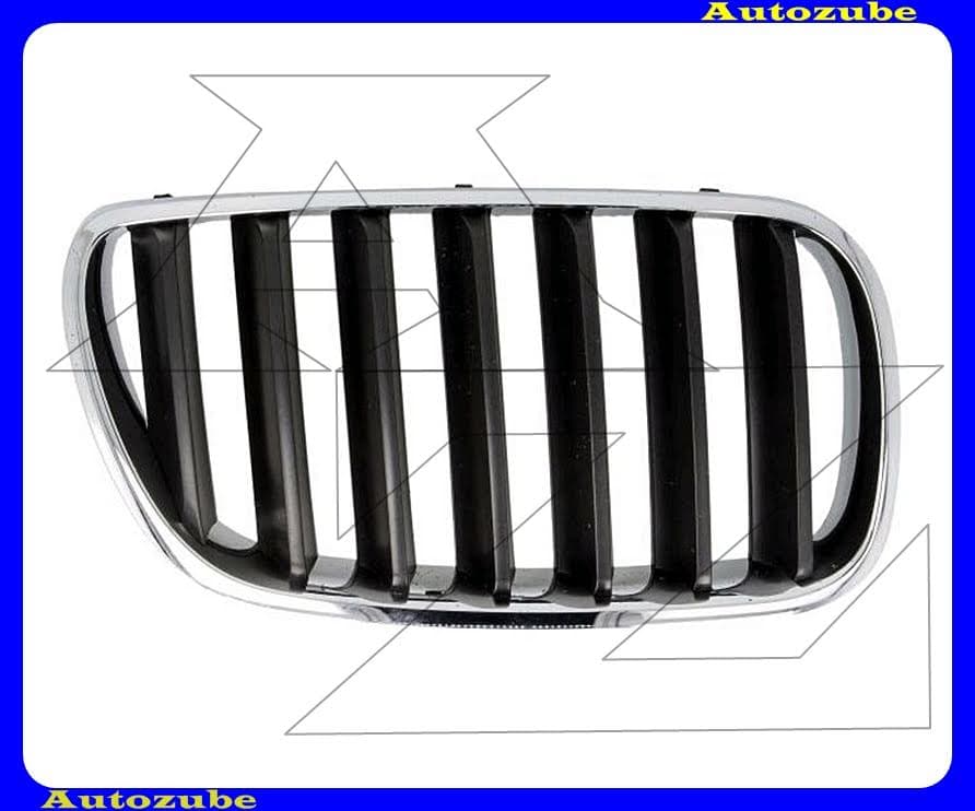 Hűtődíszrács jobb, krómkerettel, titánfekete bordákkal. Hűtődíszrács jobb, krómkerettel, titánfekete bordákkal.