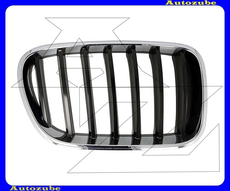 Hűtődíszrács jobb, krómkerettel, fekete bordákkal Hűtődíszrács jobb, krómkerettel, fekete bordákkal