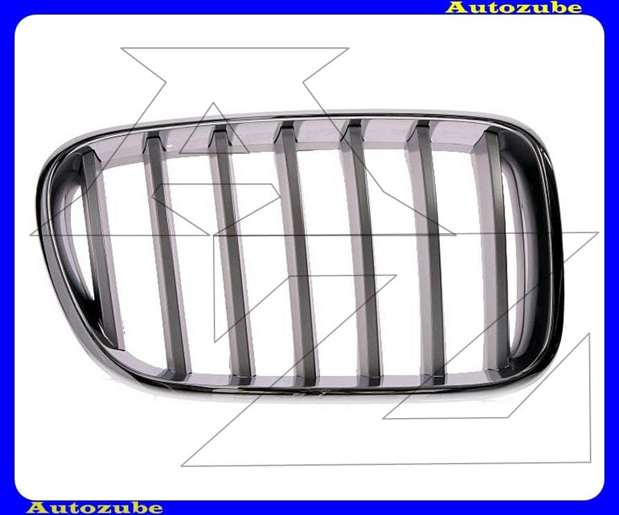 Hűtődíszrács jobb, krómkerettel, titánium bordákkal Hűtődíszrács jobb, krómkerettel, titánium bordákkal