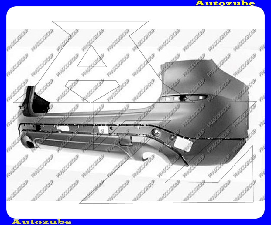 Hátsó lökhárító alapozott Hátsó lökhárító alapozott