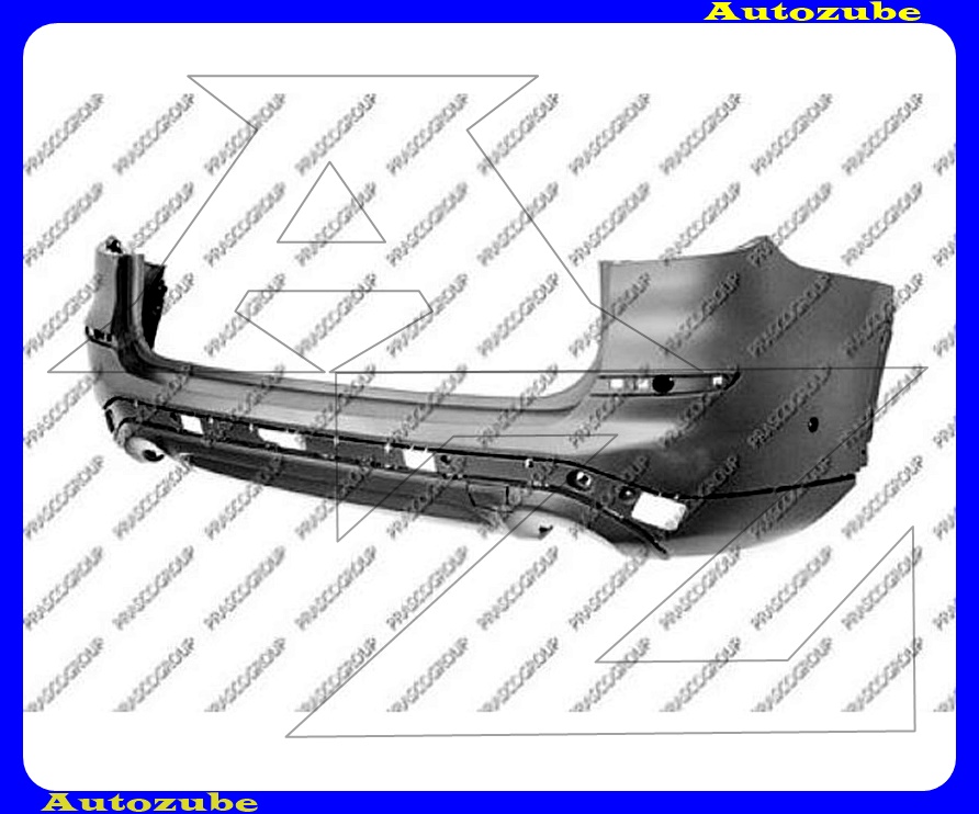 Hátsó lökhárító alapozott Hátsó lökhárító alapozott