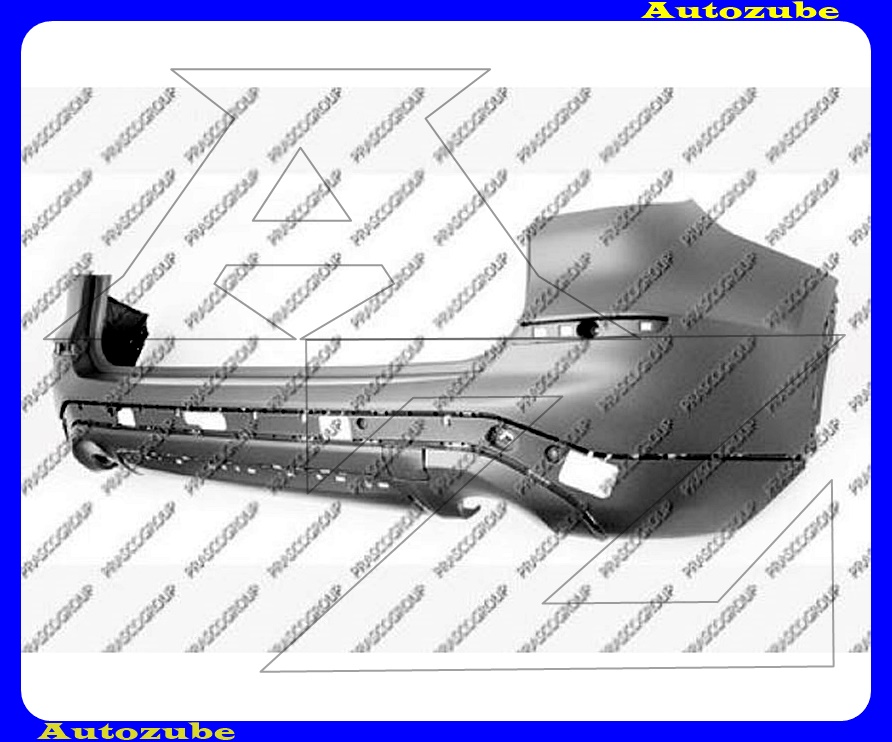 Hátsó lökhárító alapozott Hátsó lökhárító alapozott