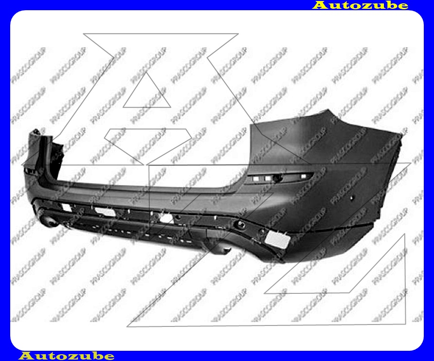 Hátsó lökhárító alapozott Hátsó lökhárító alapozott