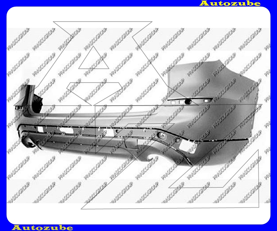 Hátsó lökhárító alapozott Hátsó lökhárító alapozott