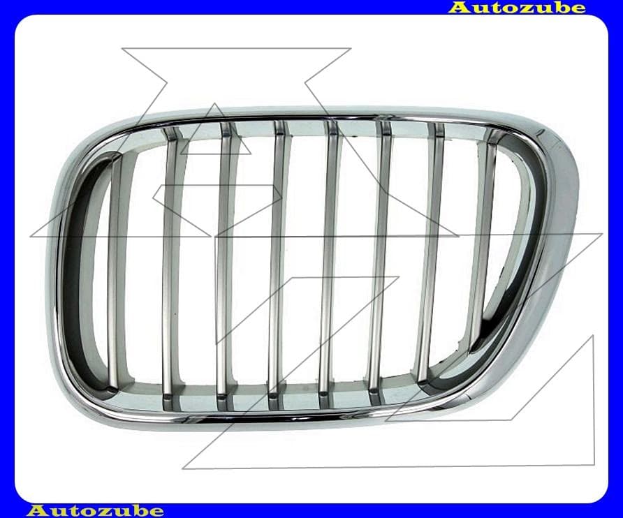 Hűtődíszrács bal, krómkerettel, ezüst bordákkal Hűtődíszrács bal, krómkerettel, ezüst bordákkal