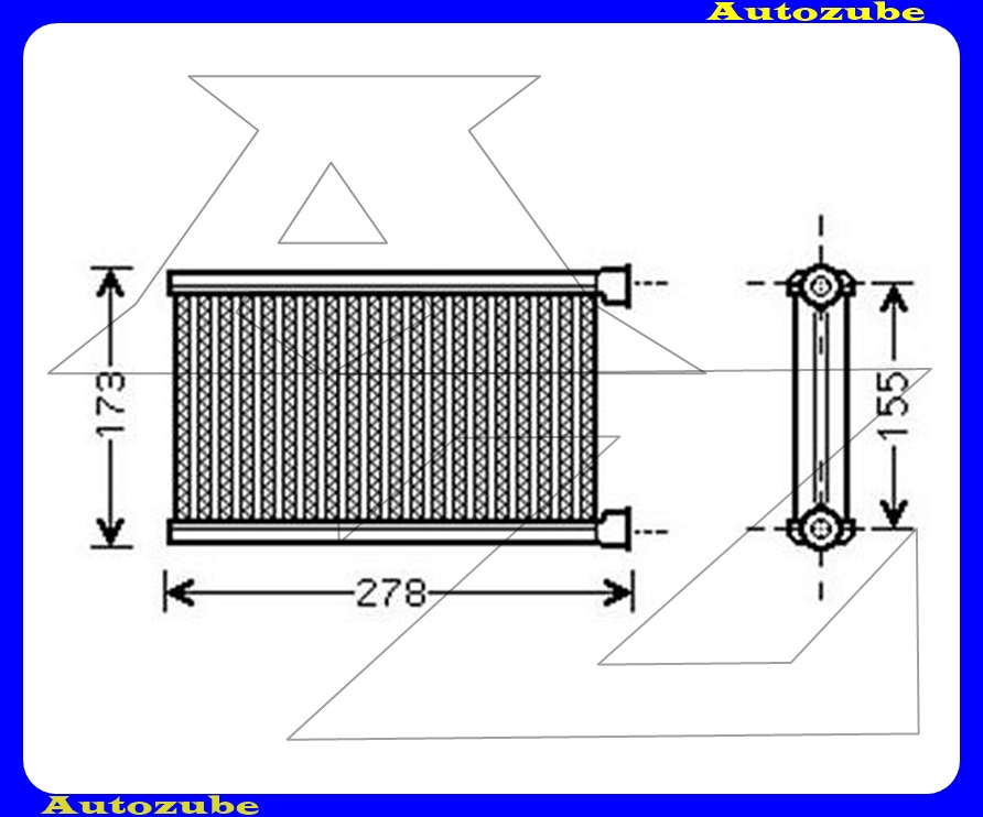 Fűtőradiátor 255x144x26 Fűtőradiátor 255x144x26