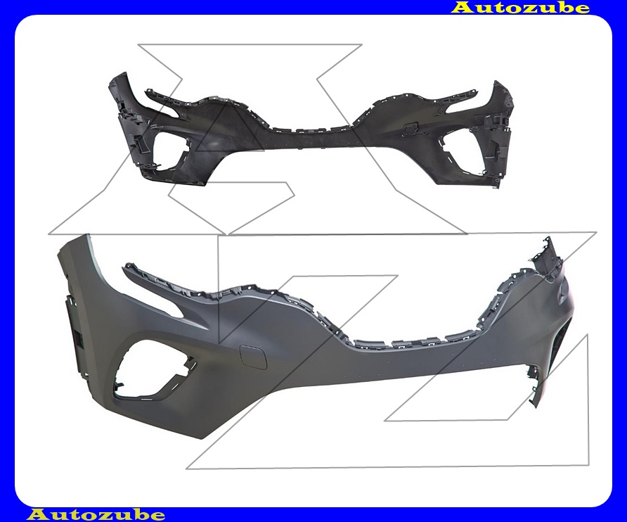 Első lökhárító alapozott (szenzor jelöléssel) Első lökhárító alapozott (szenzor jelöléssel)