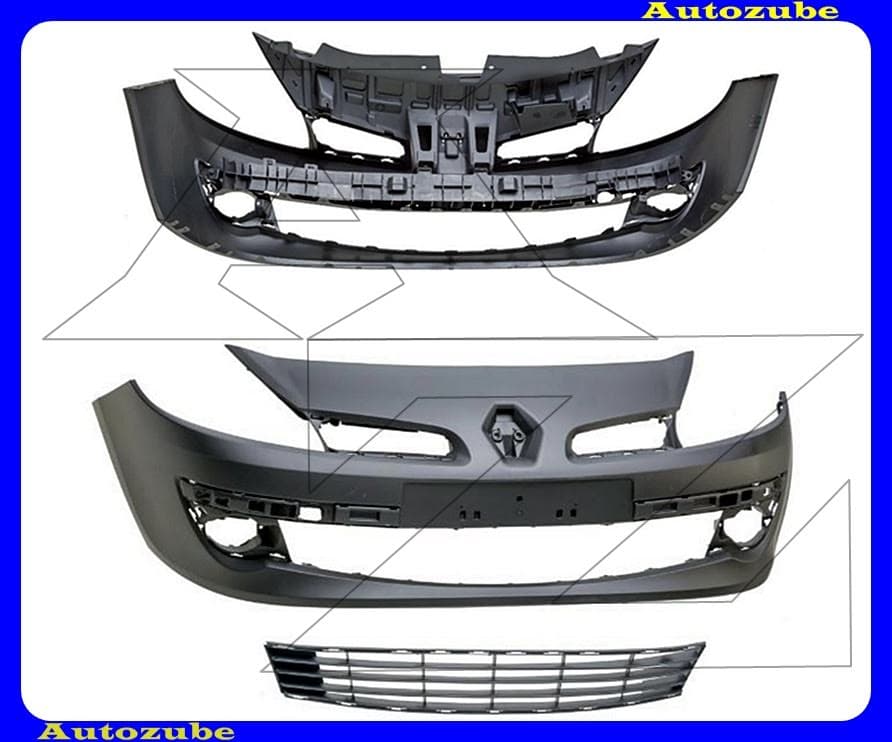 Első lökhárító alapozott, alsó ráccsal, 15 Első lökhárító alapozott, alsó ráccsal, 15