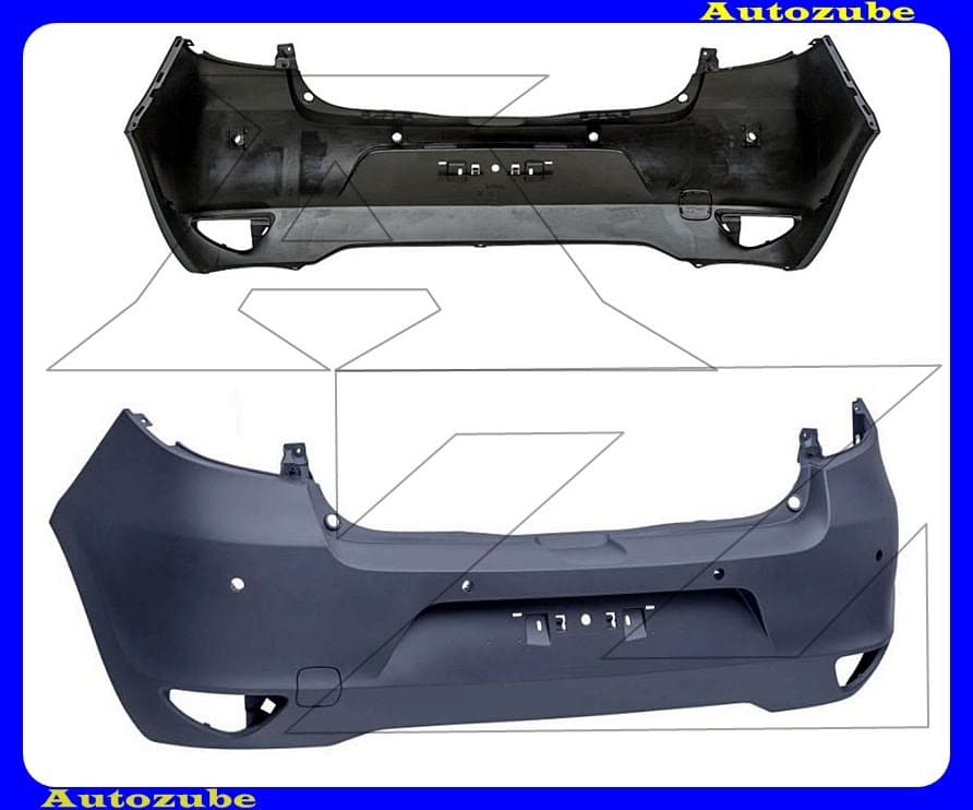 Hátsó lökhárító alapozott, szenzoros /RENDELÉSRE/ Hátsó lökhárító alapozott, szenzoros /RENDELÉSRE/