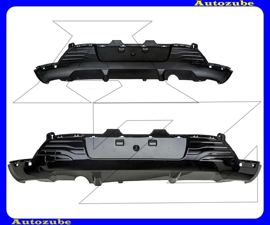 Hátsó lökhárító alsó rész, fényes fekete (kivéve: Kombi) Hátsó lökhárító alsó rész, fényes fekete (kivéve: Kombi)