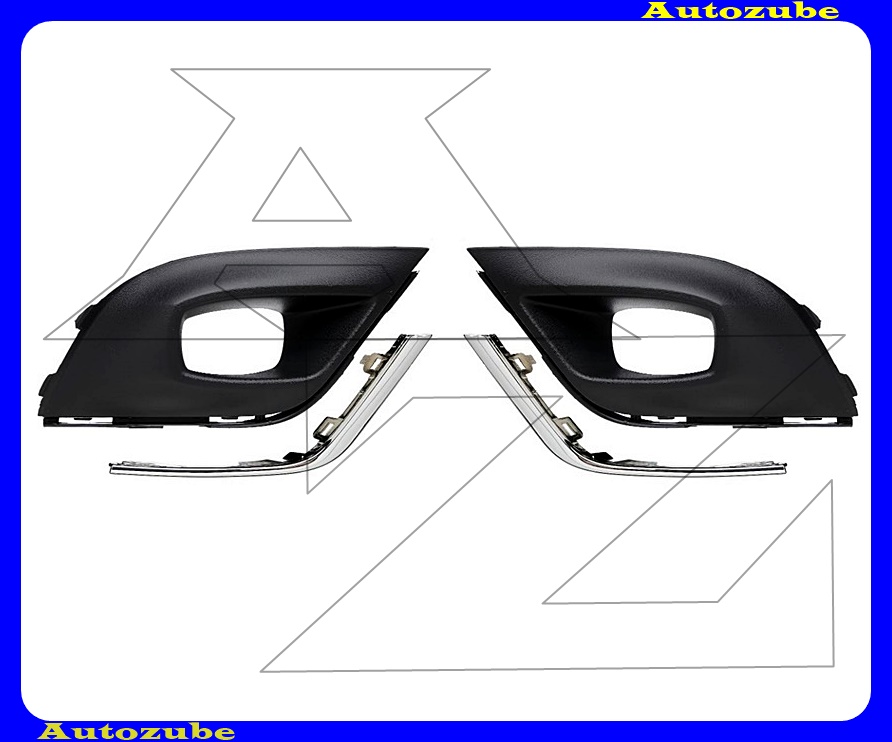 Első lökhárító rács szett ködlámpás, krómdíszléccel (bal+jobb) Első lökhárító rács szett ködlámpás, krómdíszléccel (bal+jobb)