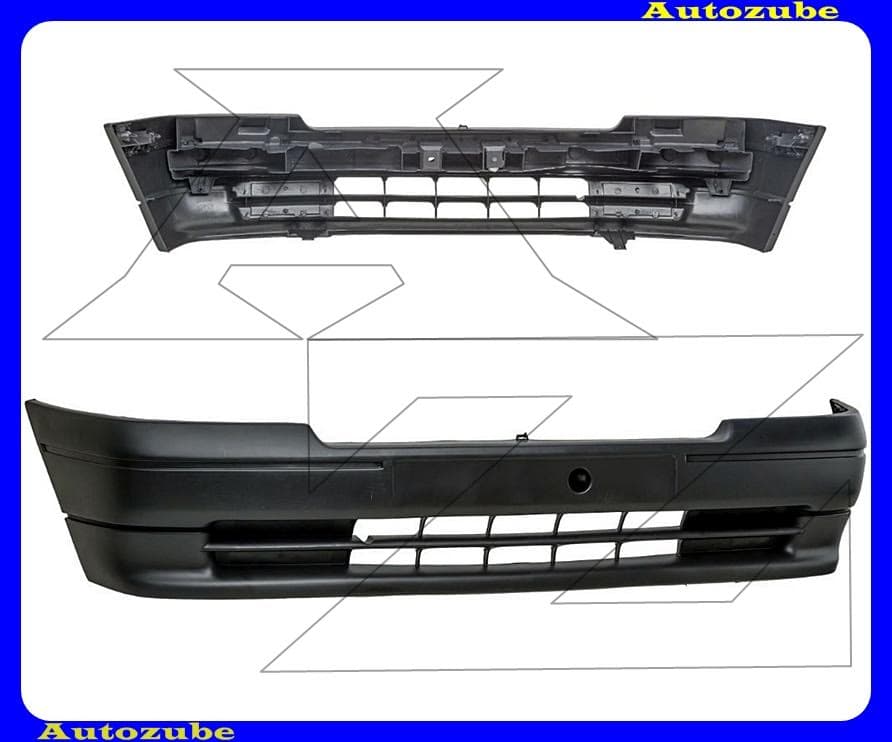 Első lökhárító fekete Első lökhárító fekete