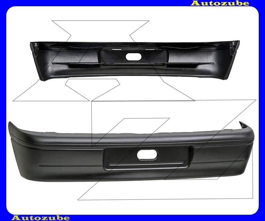 Hátsó lökhárító alapozott Hátsó lökhárító alapozott