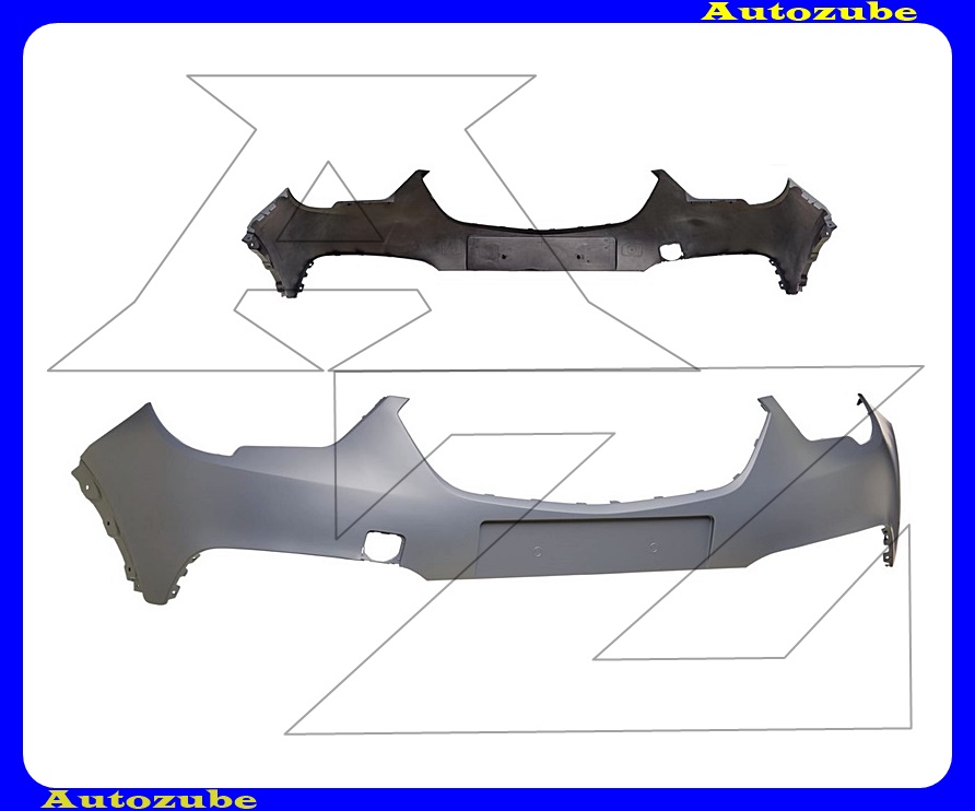 Első lökhárító felső rész alapozott Első lökhárító felső rész alapozott