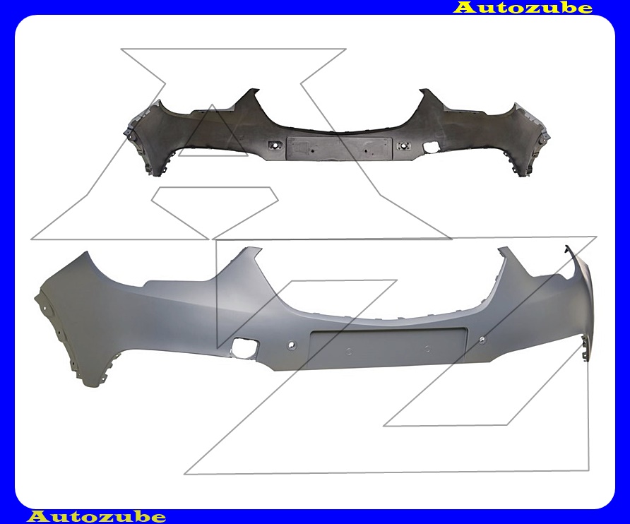 Első lökhárító felső rész, alapozott, 2 szenzoros Első lökhárító felső rész, alapozott, 2 szenzoros