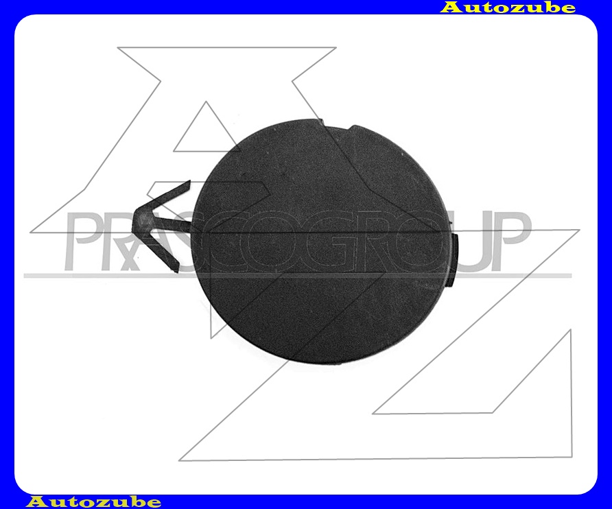 Első lökhárító vonószemtakaró, fekete Első lökhárító vonószemtakaró, fekete