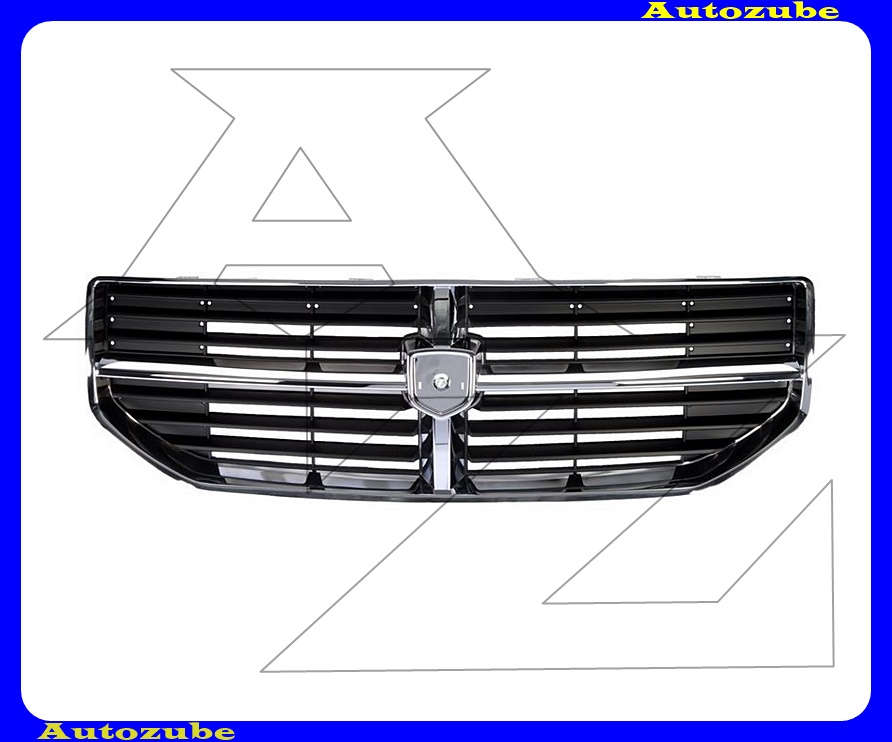 Hűtődíszrács fekete, krómdíszléccel Hűtődíszrács fekete, krómdíszléccel