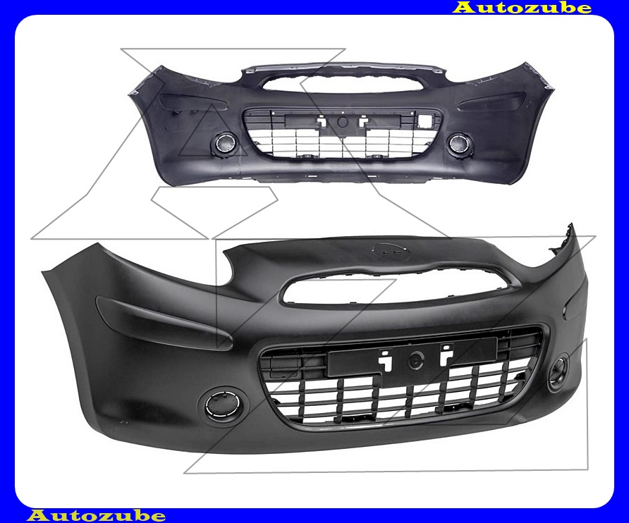 Első lökhárító alapozott Első lökhárító alapozott