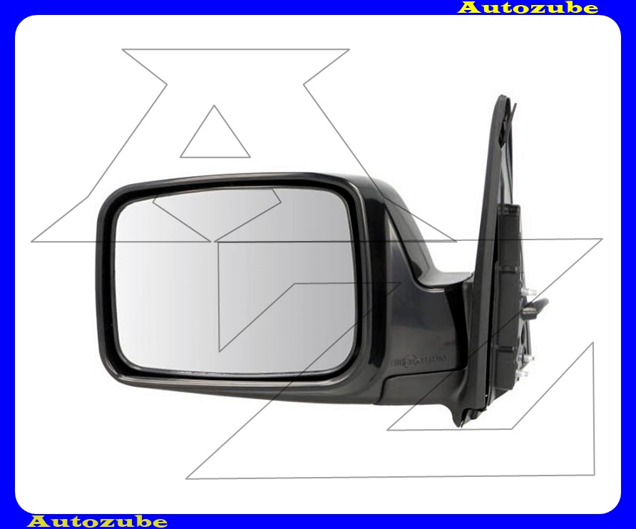 Visszapillantó tükör bal, elektromosan behajló, domború tükörlappal, fekete borítással Visszapillantó tükör bal, elektromosan behajló, domború tükörlappal, fekete borítással