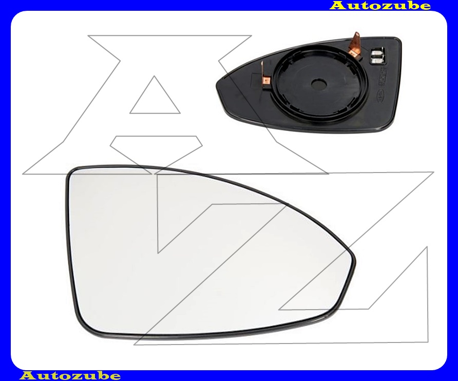 Visszapillantó tükörlap jobb, fűthető-domború (tartólappal) Visszapillantó tükörlap jobb, fűthető-domború (tartólappal)