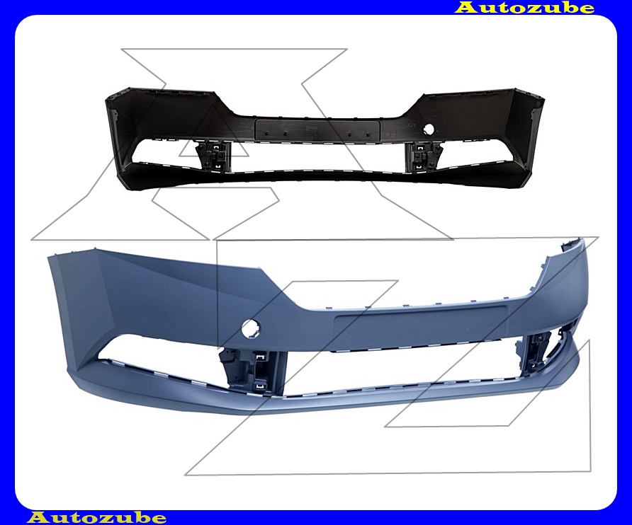 Első lökhárító alapozott Első lökhárító alapozott