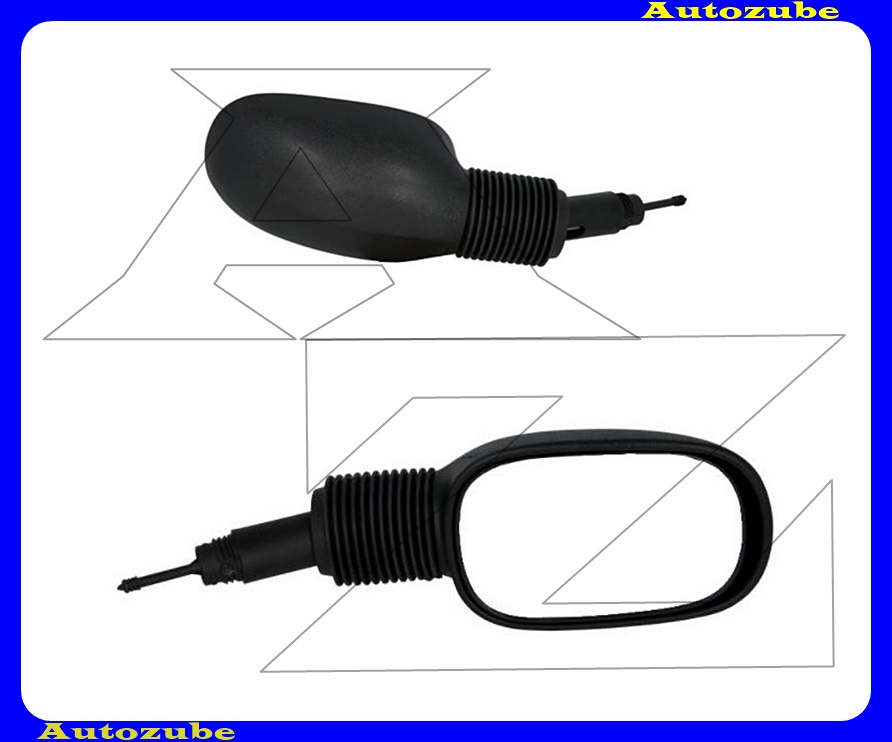 Visszapillantó tükör oldalfüggetlen, manuális, domború tükörlappal, fényezhető borítással Visszapillantó tükör oldalfüggetlen, manuális, domború tükörlappal, fényezhető borítással