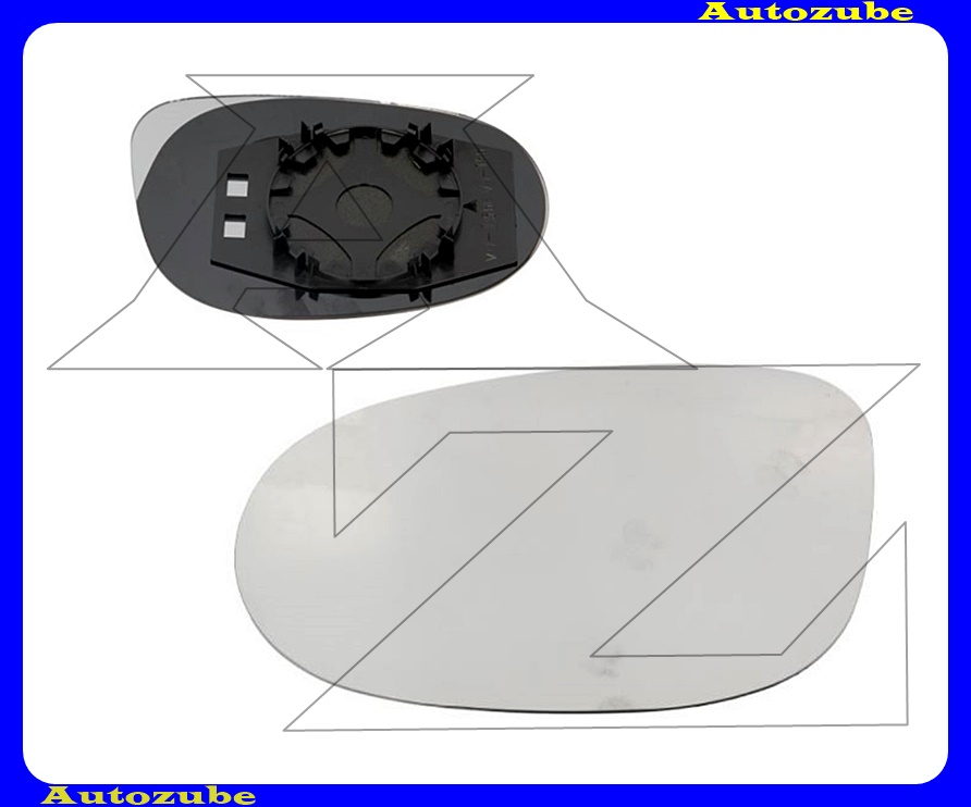 Visszapillantó tükörlap bal, domború (tartólappal) Visszapillantó tükörlap bal, domború (tartólappal)