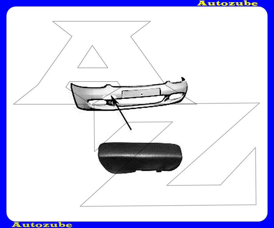 Első lökhárító vonószemtakaró, alapozott Első lökhárító vonószemtakaró, alapozott