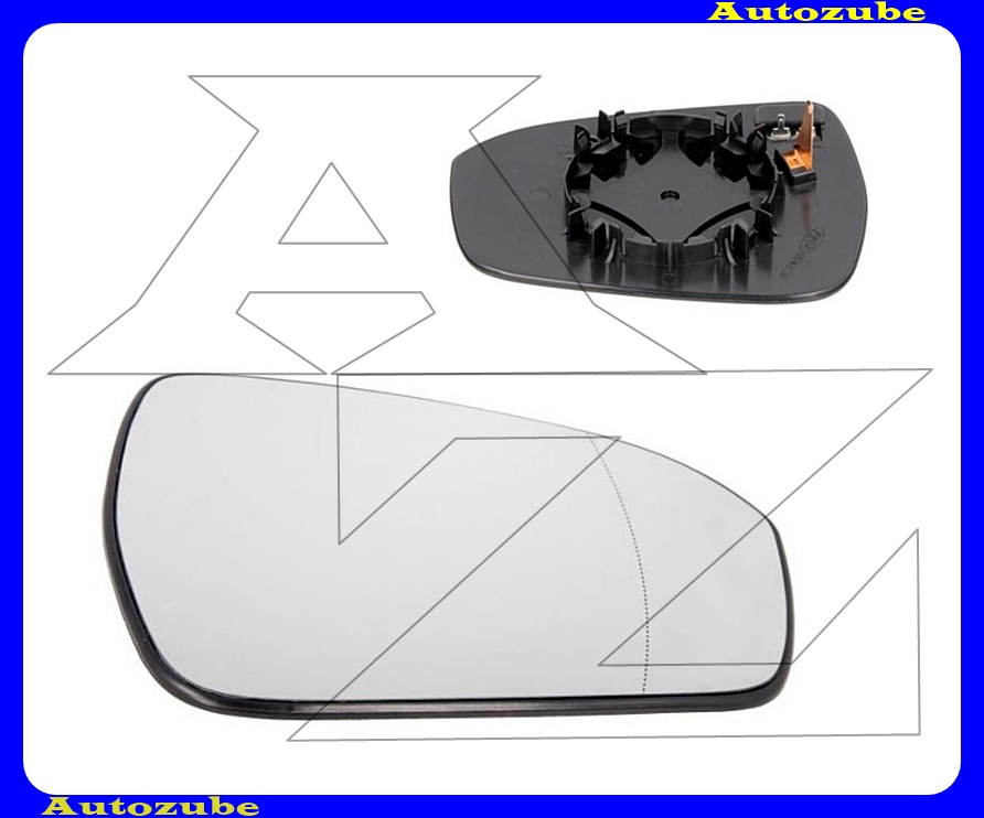 Visszapillantó tükörlap jobb, fűthető-aszférikus (tartólappal) Visszapillantó tükörlap jobb, fűthető-aszférikus (tartólappal)