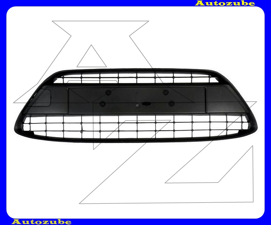 Első lökhárító rács középső, fekete keretes, vonószem takaróval Első lökhárító rács középső, fekete keretes, vonószem takaróval