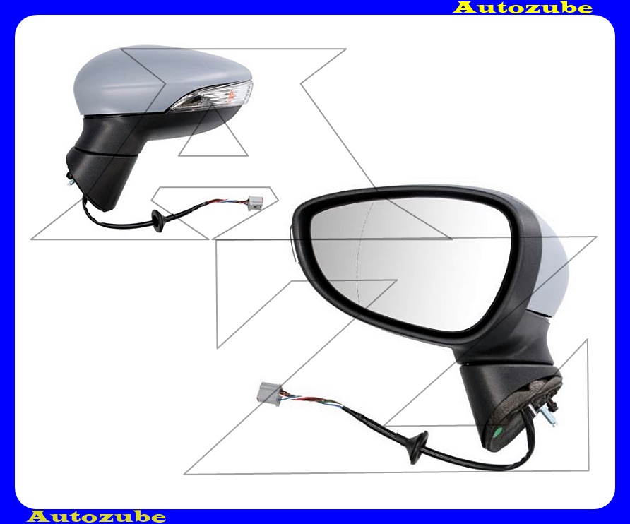 Visszapillantó tükör bal, elektromos, fűthető-aszférikus tükörlappal, fényezhető borítással, irányjelzővel Visszapillantó tükör bal, elektromos, fűthető-aszférikus tükörlappal, fényezhető borítással, irányjelzővel