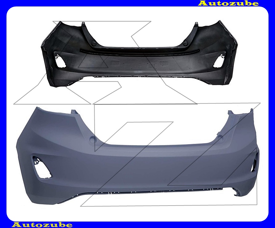 Hátsó lökhárító alapozott Hátsó lökhárító alapozott