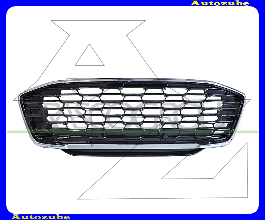 Hűtődíszrács fekete, krómkerettel Hűtődíszrács fekete, krómkerettel