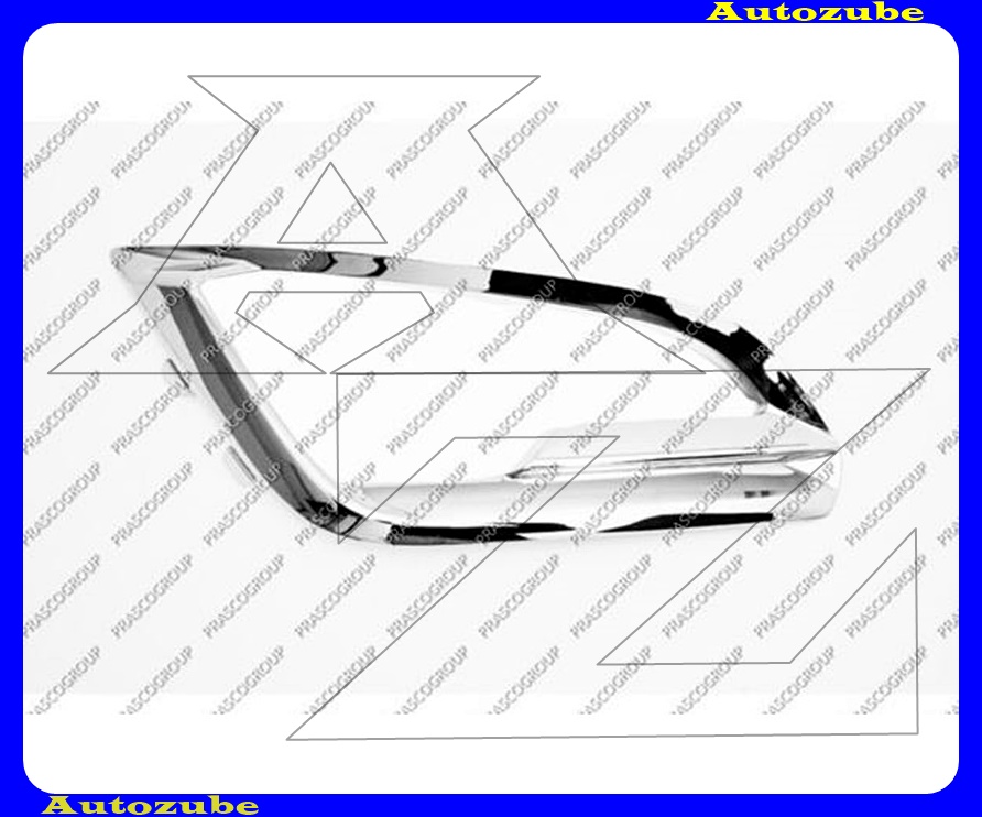 Első lökhárító ködlámpa keret bal, króm Első lökhárító ködlámpa keret bal, króm