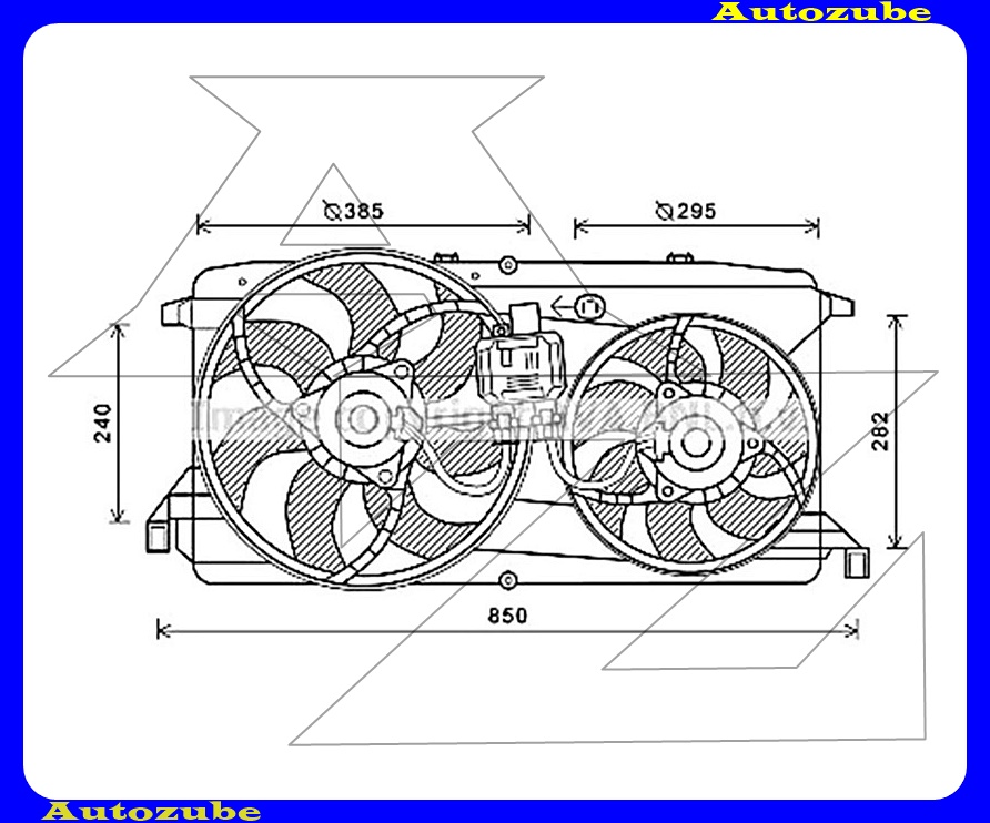 Hűtőventillátor 385mm/295mm Hűtőventillátor 385mm/295mm