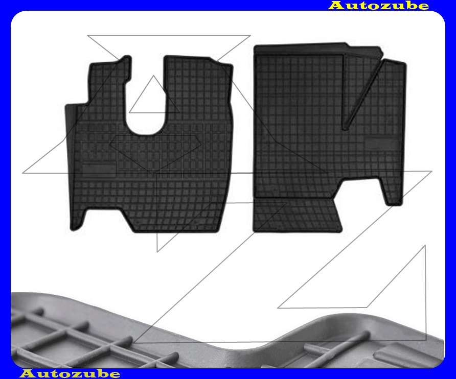 Gumiszőnyeg garnitúra (2db) méretpontos - 3mm vastagságú - 10mm magas peremmel, vanília illattal Gumiszőnyeg garnitúra (2db) méretpontos - 3mm vastagságú - 10mm magas peremmel, vanília illattal