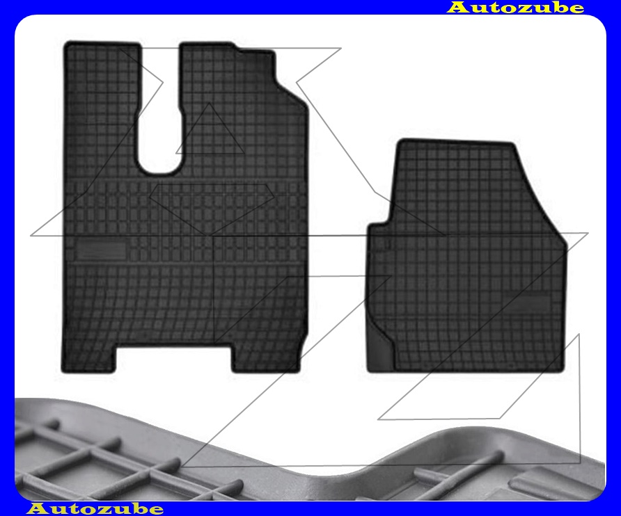 Gumiszőnyeg garnitúra (2db) méretpontos - 3mm vastagságú - 10mm magas peremmel, vanília illattal Gumiszőnyeg garnitúra (2db) méretpontos - 3mm vastagságú - 10mm magas peremmel, vanília illattal
