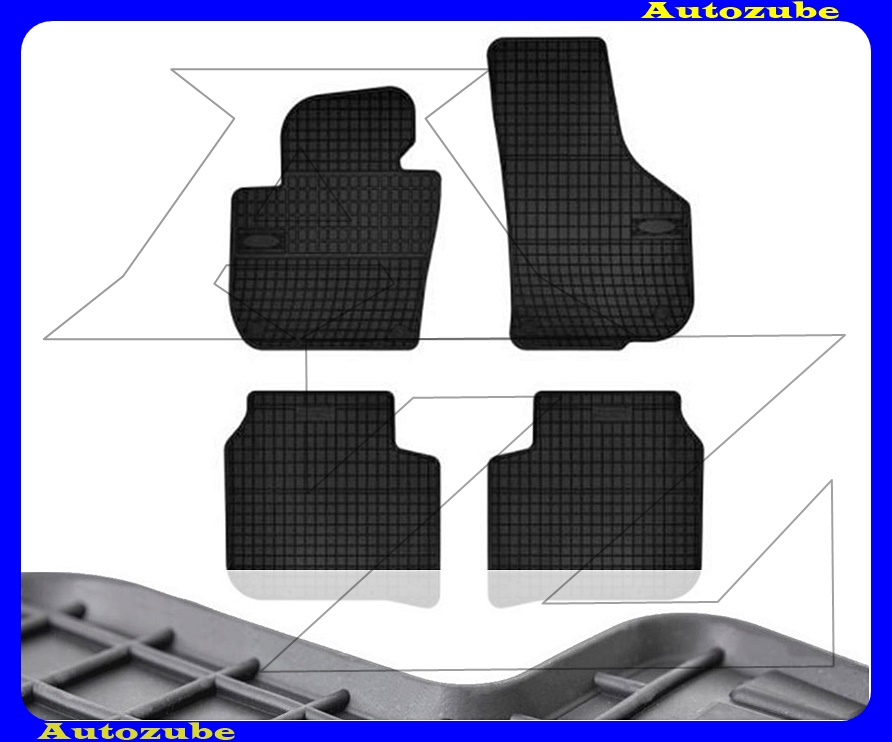 Gumiszőnyeg garnitúra (4db) méretpontos - 3mm vastagságú - 10mm magas peremmel, vanília illattal Gumiszőnyeg garnitúra (4db) méretpontos - 3mm vastagságú - 10mm magas peremmel, vanília illattal