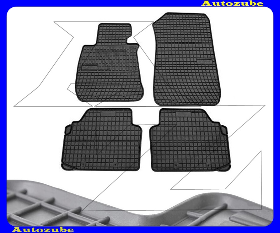 Gumiszőnyeg garnitúra (4db) méretpontos - 3mm vastagságú - 10mm magas peremmel, vanília illattal Gumiszőnyeg garnitúra (4db) méretpontos - 3mm vastagságú - 10mm magas peremmel, vanília illattal