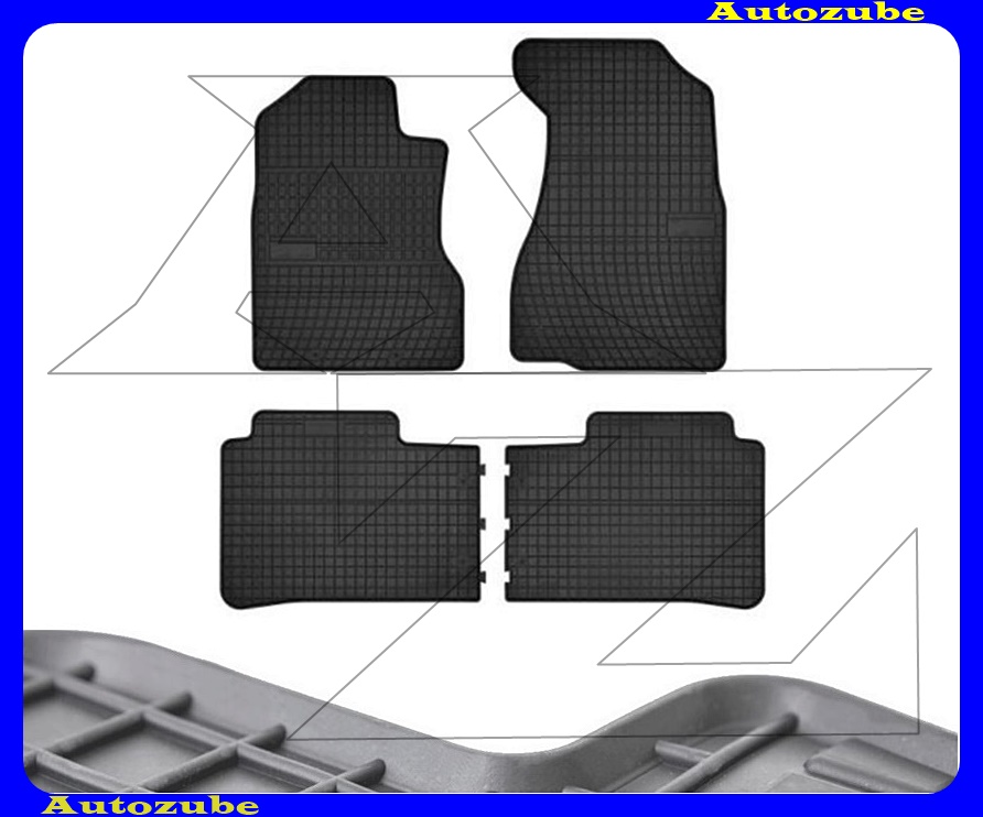 Gumiszőnyeg garnitúra (4db) méretpontos - 3mm vastagságú - 10mm magas peremmel, vanília illattal Gumiszőnyeg garnitúra (4db) méretpontos - 3mm vastagságú - 10mm magas peremmel, vanília illattal