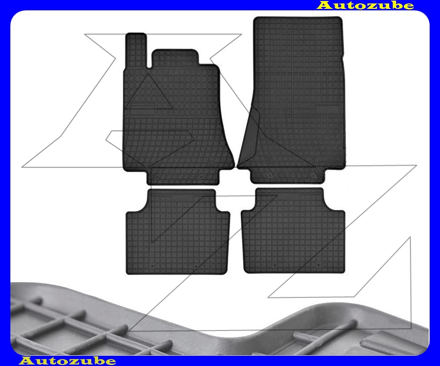 Gumiszőnyeg garnitúra (4db) méretpontos - 3mm vastagságú - 10mm magas peremmel, vanília illattal Gumiszőnyeg garnitúra (4db) méretpontos - 3mm vastagságú - 10mm magas peremmel, vanília illattal